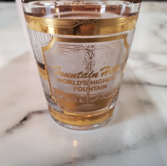 Arizona Textured Glass 22K Culver Gold Shot Glass - Picture 8 of 11